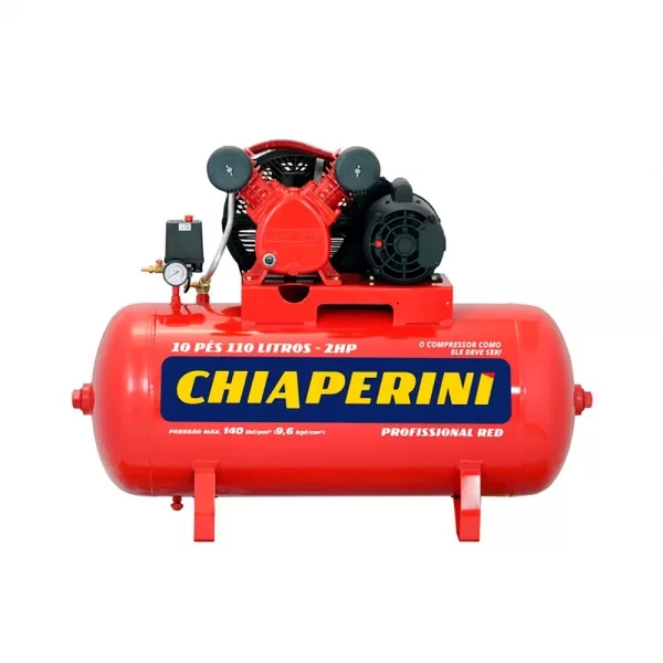 Compressor de Ar 10 Pés 110 Litros Mod. RED - Chiaperini